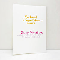 School Countdown Card