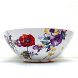 Floral serving bowl