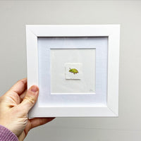 FRAMED Painting of a leaf