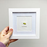 FRAMED Painting of a leaf