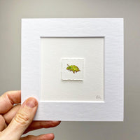 FRAMED Painting of a leaf
