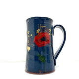 Tall Black poppy mug
