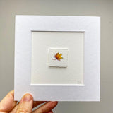 FRAMED Painting of a leaf