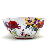 Floral serving bowl