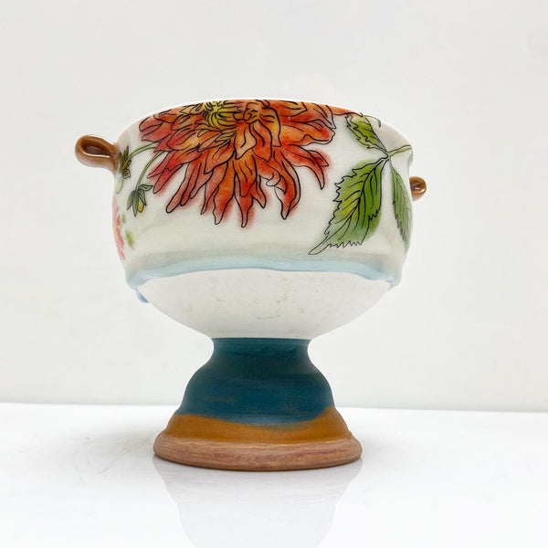 Steph Galli and Justin footed bowl collaboration