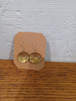 Handmade brass earrings