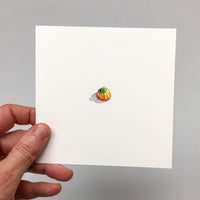 FRAMED Miniature Painting of a pumpkin by Brooke Rothshank